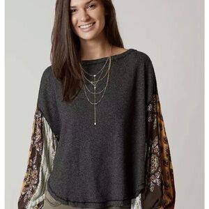 We The Free Bohemian balloon sleeve top.